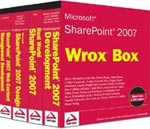 Obálka bundlu publikací Microsoft SharePoint 2007 Wrox Box