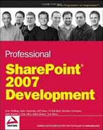 Obálka publikace Professional SharePoint 2007 Development